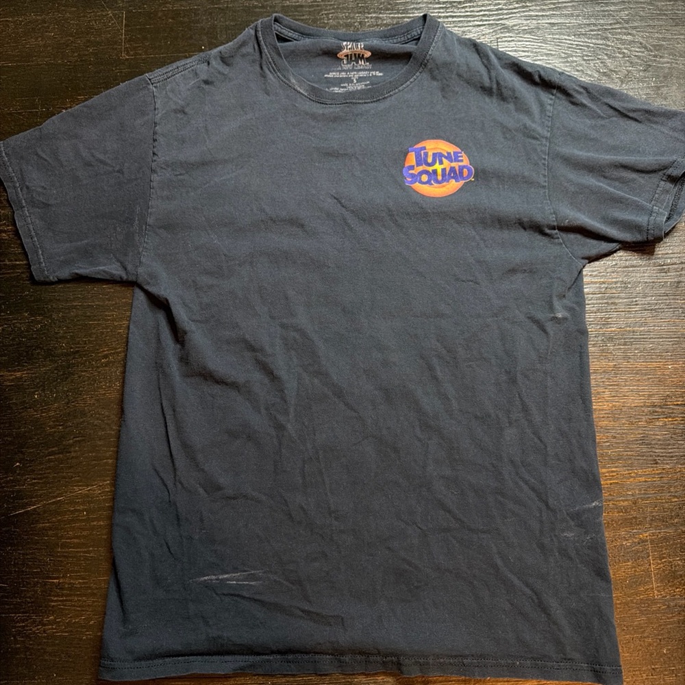 Space Jam Legacy Tune Squad Short Sleeve T-Shirt Size S Characters On Back